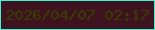 文字の大きさ：5、枠の色：3cf6d1、背景の色：3f1220、文字の色：363f01 無料ブログパーツのブログ時計