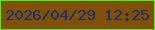 文字の大きさ：5、枠の色：3cf80e、背景の色：815008、文字の色：16306a 無料ブログパーツのブログ時計