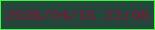 文字の大きさ：3、枠の色：3cf93c、背景の色：24463d、文字の色：7a1933 無料ブログパーツのブログ時計
