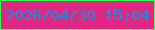 文字の大きさ：3、枠の色：3cfd56、背景の色：e02783、文字の色：0e93e1 無料ブログパーツのブログ時計