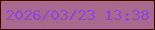文字の大きさ：3、枠の色：3d0402、背景の色：a9698f、文字の色：9045dd 無料ブログパーツのブログ時計