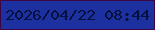 文字の大きさ：3、枠の色：3d0544、背景の色：1c309f、文字の色：06103f 無料ブログパーツのブログ時計