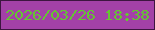 文字の大きさ：4、枠の色：3d1540、背景の色：a341a7、文字の色：64c532 無料ブログパーツのブログ時計