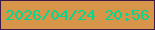 文字の大きさ：3、枠の色：3d1948、背景の色：d79549、文字の色：00d790 無料ブログパーツのブログ時計