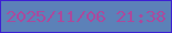 文字の大きさ：3、枠の色：3d20d3、背景の色：5c81b8、文字の色：aa4a9d 無料ブログパーツのブログ時計