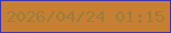 文字の大きさ：1、枠の色：3d34af、背景の色：c78032、文字の色：987e41 無料ブログパーツのブログ時計