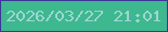 文字の大きさ：2、枠の色：3d3598、背景の色：3eb88e、文字の色：9dd6d5 無料ブログパーツのブログ時計