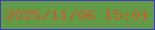 文字の大きさ：3、枠の色：3d3dc3、背景の色：629a47、文字の色：c0612f 無料ブログパーツのブログ時計