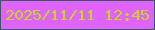 文字の大きさ：3、枠の色：3d5764、背景の色：df63fd、文字の色：c9d322 無料ブログパーツのブログ時計