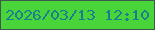 文字の大きさ：2、枠の色：3d5b4d、背景の色：49d43a、文字の色：1b7f92 無料ブログパーツのブログ時計