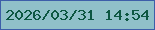 文字の大きさ：4、枠の色：3d5ea9、背景の色：90c0c9、文字の色：0d5642 無料ブログパーツのブログ時計