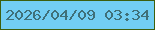文字の大きさ：1、枠の色：3d5f0d、背景の色：72cef3、文字の色：3f7079 無料ブログパーツのブログ時計