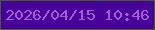 文字の大きさ：1、枠の色：3d622a、背景の色：470099、文字の色：ab59d5 無料ブログパーツのブログ時計