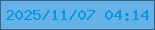 文字の大きさ：5、枠の色：3d6281、背景の色：66b1e8、文字の色：0795df 無料ブログパーツのブログ時計