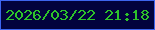 文字の大きさ：2、枠の色：3d65ef、背景の色：02033e、文字の色：2ec32a 無料ブログパーツのブログ時計