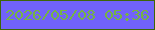 文字の大きさ：3、枠の色：3d6606、背景の色：7162fa、文字の色：75b345 無料ブログパーツのブログ時計