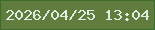 文字の大きさ：1、枠の色：3d6b2e、背景の色：607d3d、文字の色：dfece2 無料ブログパーツのブログ時計