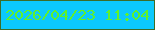 文字の大きさ：3、枠の色：3d6c28、背景の色：0cc9fd、文字の色：5ff12c 無料ブログパーツのブログ時計