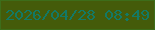 文字の大きさ：1、枠の色：3d6d1a、背景の色：445b0a、文字の色：137965 無料ブログパーツのブログ時計