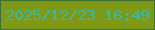 文字の大きさ：2、枠の色：3d7031、背景の色：7f9815、文字の色：37b9ac 無料ブログパーツのブログ時計