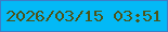 文字の大きさ：1、枠の色：3d7cc5、背景の色：03b9f6、文字の色：4d5317 無料ブログパーツのブログ時計