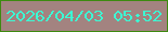 文字の大きさ：4、枠の色：3d8a10、背景の色：a38380、文字の色：3cf9d4 無料ブログパーツのブログ時計