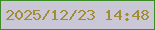 文字の大きさ：4、枠の色：3d8b24、背景の色：cac7d6、文字の色：a28d34 無料ブログパーツのブログ時計