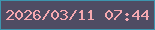 文字の大きさ：1、枠の色：3d95ae、背景の色：4f4c63、文字の色：f6a8b0 無料ブログパーツのブログ時計