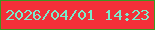 文字の大きさ：3、枠の色：3d9722、背景の色：f42f39、文字の色：79ebcc 無料ブログパーツのブログ時計