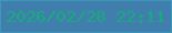 文字の大きさ：5、枠の色：3d97ba、背景の色：407fad、文字の色：18ac7d 無料ブログパーツのブログ時計
