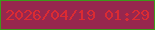 文字の大きさ：3、枠の色：3d991b、背景の色：97274e、文字の色：db2b33 無料ブログパーツのブログ時計