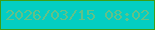 文字の大きさ：1、枠の色：3d9e15、背景の色：03cec3、文字の色：63c187 無料ブログパーツのブログ時計