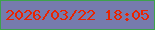 文字の大きさ：5、枠の色：3da24c、背景の色：767bad、文字の色：ea2300 無料ブログパーツのブログ時計
