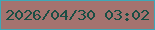 文字の大きさ：1、枠の色：3da8b7、背景の色：a4736f、文字の色：1a4e44 無料ブログパーツのブログ時計