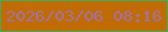 文字の大きさ：2、枠の色：3dad61、背景の色：c06c02、文字の色：a371a4 無料ブログパーツのブログ時計