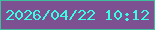 文字の大きさ：1、枠の色：3dbf9b、背景の色：7d5092、文字の色：3bfde1 無料ブログパーツのブログ時計