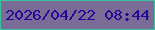 文字の大きさ：5、枠の色：3dc29d、背景の色：796d97、文字の色：260896 無料ブログパーツのブログ時計