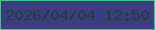文字の大きさ：5、枠の色：3dc981、背景の色：3c3d7e、文字の色：213f3b 無料ブログパーツのブログ時計