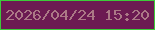 文字の大きさ：2、枠の色：3dca3a、背景の色：6c1a52、文字の色：ab7886 無料ブログパーツのブログ時計