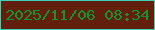 文字の大きさ：3、枠の色：3dd1b7、背景の色：631f0e、文字の色：15932e 無料ブログパーツのブログ時計