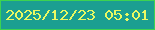 文字の大きさ：4、枠の色：3dd351、背景の色：1b9f91、文字の色：eaf962 無料ブログパーツのブログ時計