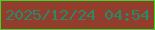 文字の大きさ：3、枠の色：3dd629、背景の色：933d2c、文字の色：278a6d 無料ブログパーツのブログ時計