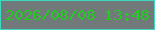 文字の大きさ：3、枠の色：3dd8bd、背景の色：72797b、文字の色：22cc20 無料ブログパーツのブログ時計
