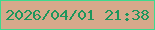 文字の大きさ：4、枠の色：3dda8e、背景の色：d6a98b、文字の色：1d965c 無料ブログパーツのブログ時計