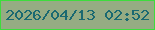 文字の大きさ：4、枠の色：3ddc3d、背景の色：95ac83、文字の色：1a6971 無料ブログパーツのブログ時計