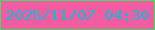 文字の大きさ：3、枠の色：3dde61、背景の色：f45ca2、文字の色：10bed5 無料ブログパーツのブログ時計
