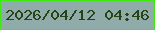 文字の大きさ：2、枠の色：3de90e、背景の色：8facab、文字の色：284417 無料ブログパーツのブログ時計