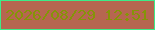 文字の大きさ：1、枠の色：3deb88、背景の色：b66650、文字の色：859408 無料ブログパーツのブログ時計