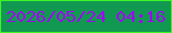 文字の大きさ：5、枠の色：3df525、背景の色：129951、文字の色：9f05f3 無料ブログパーツのブログ時計