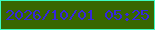 文字の大きさ：4、枠の色：3dfbc1、背景の色：386600、文字の色：3526de 無料ブログパーツのブログ時計